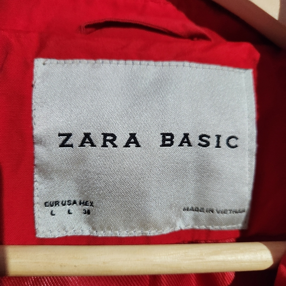 Zara Red Women's Jacket, Size L - Picture 4 of 8